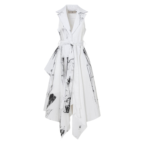 SAINT SHIRT DRESS - HAND PAINTED