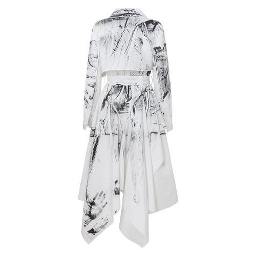 SAINT SHIRT DRESS - HAND PAINTED