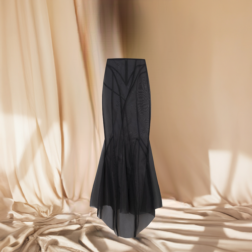 LONG GODET SKIRT