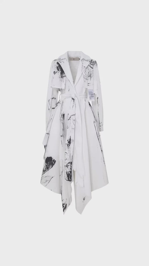 SAINT SHIRT DRESS - HAND PAINTED