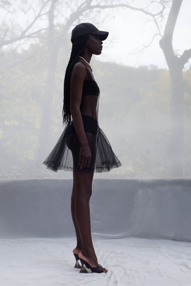 CALLOW BLACK TULLE BALLET DRESS