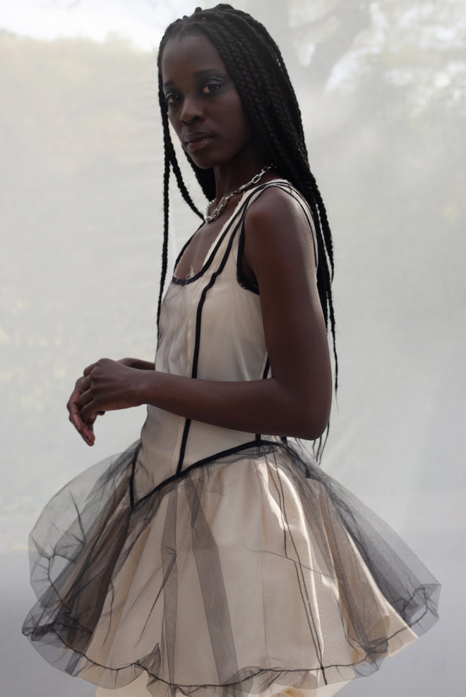CALLOW BLACK TULLE BALLET DRESS
