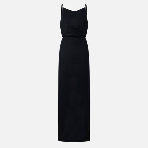 BACKLESS LINEN DRESS