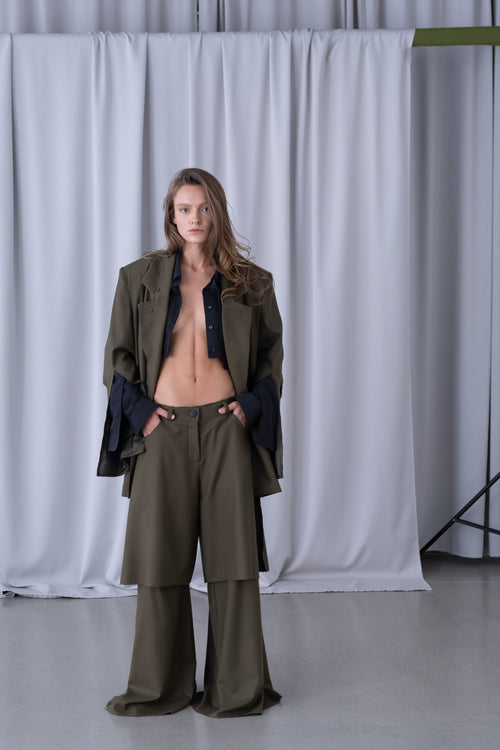 SAINT CROPPED SHIRT - BLACK