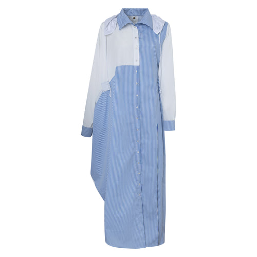 VOLUMED LONG SHIRT DRESS