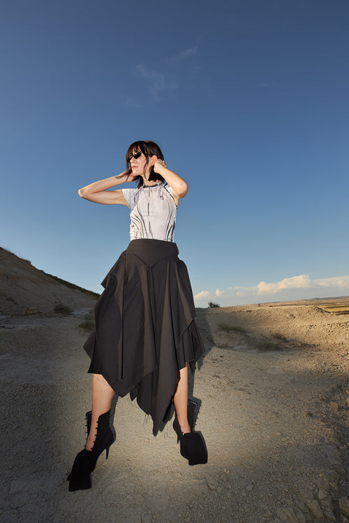 MOULAGED SKIRT
