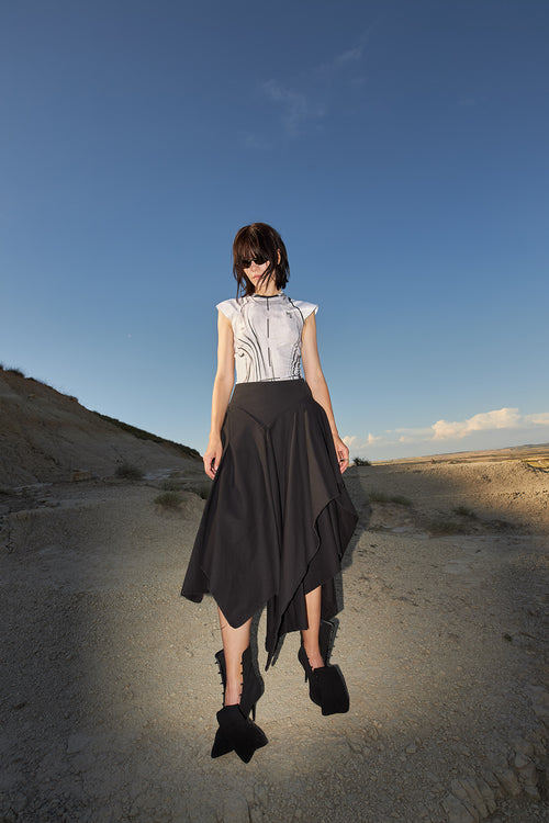 MOULAGED SKIRT