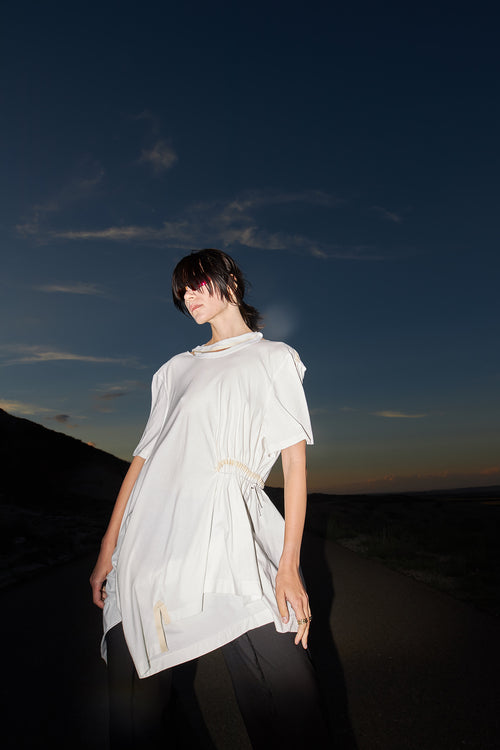 DECONSTRUCTED T-SHIRT DRESS