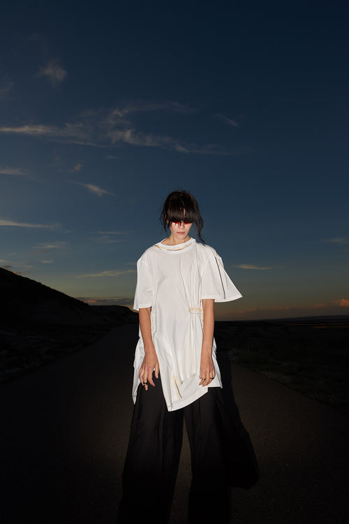 DECONSTRUCTED T-SHIRT DRESS