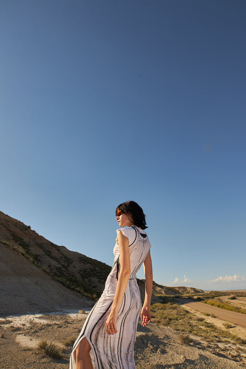 PRINTED BODY DRESS